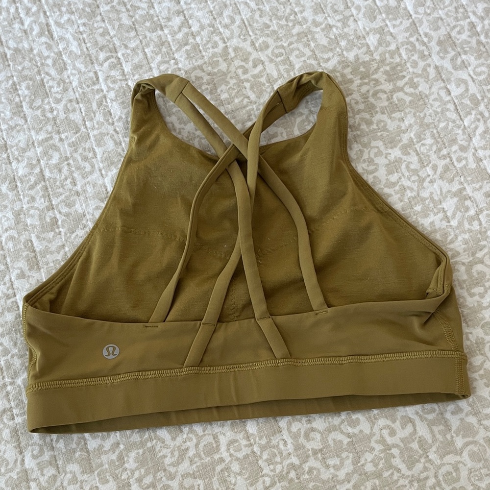 lululemon athletica green Sports Bra
